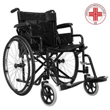 CARROZZINA LEGGERA ALLUMINIO PIEGHEVOLE AUTOSPINTA SEDIA A ROTELLE DISABILI MODB
