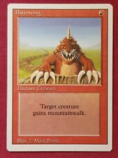 Magic The Gathering REVISED BURROWING red card MTG