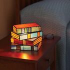 Stacked Books Lamp Home Decor Nightstand Table Lamps Glass Vintage Reading8243