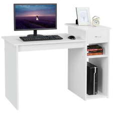 Alden Design Home Office Workstation Computer Desk with Drawer and Storage ^