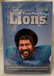 2005 “Tales from the Detroit Lions” Charlie Sanders SIGNED 1st Edition in DJ - Foto 1 di 8