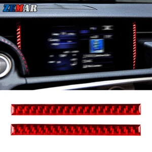 Tira de ajuste lateral del panel de navegación de fibra de carbono roja para Lexus IS250 IS350 2014-18 - Imagen 1 de 7
