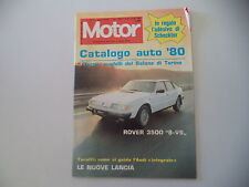 MOTOR 7/1980 ROVER 3500 8 VS/AUDI QUATTRO