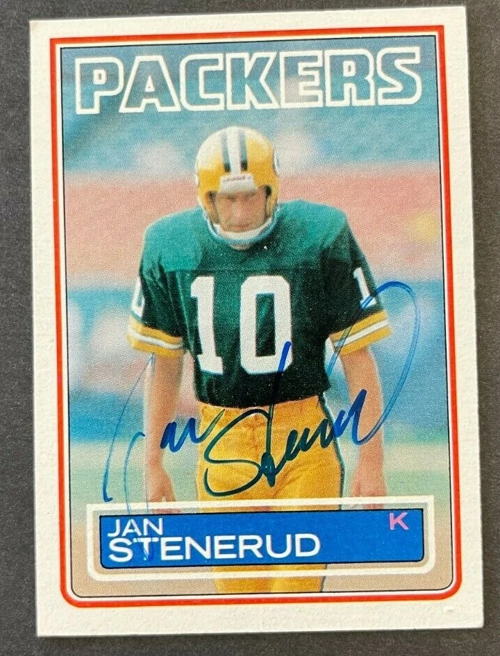 1983 TOPPS FOOTBALL CARD #85 HAND SIGNED JAN STENERUD W/COA JSA AVAIL AM - Image 1 of 2