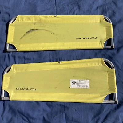 Vintage yellow Burley Cargo Trailer replacement side panels pair - Image 1 of 4