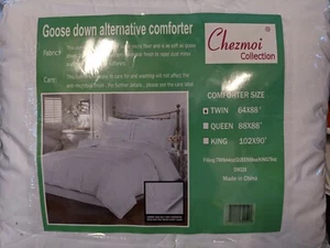 Chezmoi Collection Super Soft White Goose Down Alternative Comforter, Twin  - Picture 1 of 2