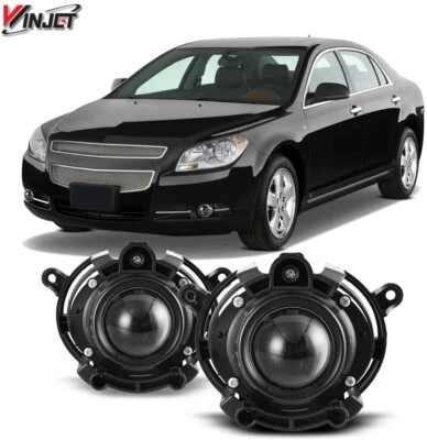 WINJET Factory Style R/L Fog Lights CLEAR LENS - Fits 2008-2012 Chevrolet Malibu - Image 1 of 4