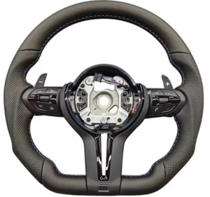 Perforated Leather Steering Wheel For BMW 1 2 3 4 Series F20 F30 F31 F80 F10 F11 - Picture 1 of 7