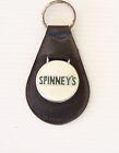 VINTAGE SPINNEY'S PROMOTIONAL ADVERTISING LEATHER KEY CHAIN KEYRING