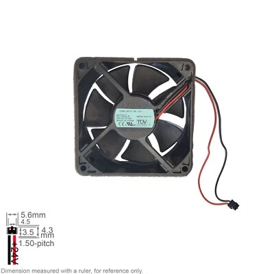 Fan Muffin Cooling DC 24V DC24V 24VDC  80mm 80x80x25 Nidec D08K-24ST1 08 AX - Image 1 of 4