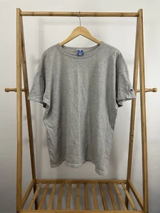 VTG 80s Champion Heather Gray Blank Single Stitch WIP Cotton T-Shirt RARE XXXL - Picture 1 of 5