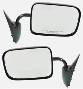 NEW Manual Side View Mirrors Pair Set of 2 for 94-97 Dodge Ram 2500 1500 - Picture 1 of 4