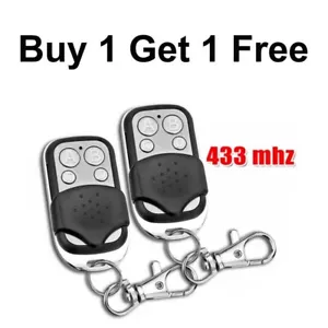 Universal Replacement Garage Door Gate Car Cloning Remote Control Key Fob 433 - Foto 1 di 14