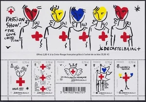 2016 FRANCE BLOC F5106** Bf CROIX ROUGE Castelbajac France 2016 Red Cross Sheet - Picture 1 of 1