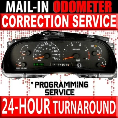 02-04 FORD F250 F350 F450 F550 Instrument Cluster [*Mileage ODOMETER CORRECTION] - Image 1 of 4