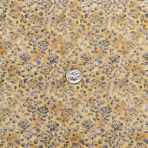 David Textiles by Beth Bruske All Over Abstract Rose & Stem Quilting Fabric BTY - Picture 1 of 5