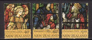 Nouvelle-Zélande 1995 Christmas détails de vitraux 3 timbres oblitérés /TE3532 - Imagen 1 de 1