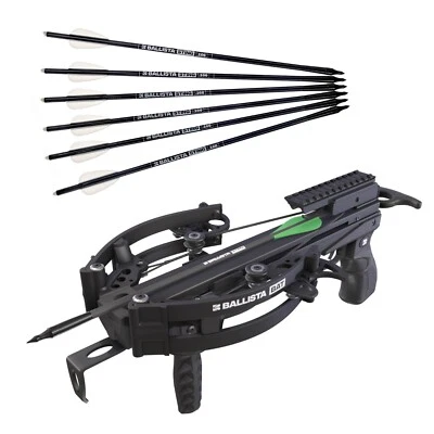 BALLISTA BAT Compound Self-Cocking Small Crossbow with 6 Sting Hunting Bolts 13" - Image 1 of 4