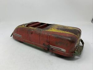1939 Wyandotte Pressed Steel Litho Chevrolet Coup Convertible Wind Up Toy Auto