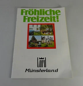 Prospekt / Broschüre Wilhelm Saure Wohnwagen Serie Münsterland + Lord Stand 1974 - Bild 1 von 4