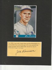 Philadelphia Kansas City Oakland A's Signed Cards Postcards photos 111 COA D22