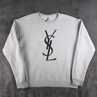 Sweat-shirt gris logo Yo Mamas Bootleg YSL taille moyenne M fabriqué aux États-Unis