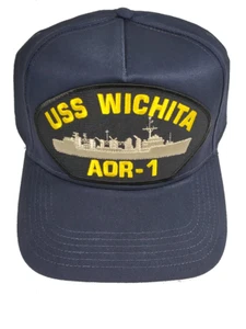 USS Wichita AOR-1 Ship HAT - Navy Blue - Veteran Owned Business - Picture 1 of 1