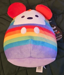 Squishmallow Disney 2022 Pride 8” Mickey Mouse RAINBOW Stuffed Animal Plush NEW - Picture 1 of 5