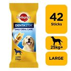 42 Pedigree Dentastix Daily Adult Large Dog Treats 42 Dental Sticks Dog Chews