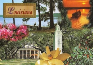 Postcard LA Reserve Oak Alley Plantation House St John Baptist Parish MINT - Picture 1 of 1