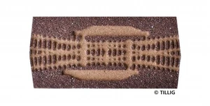 Tillig 86319 Gleisbettung DKW I - doppelte Kreuzungsweiche (83300), 15°, TT - Bild 1 von 1