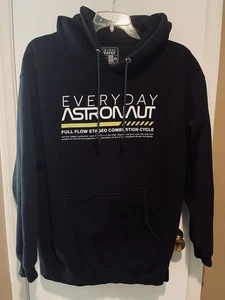 Sudadera con capucha Everyday Astronaut Full Flow Combustion Cycle negra talla XL NUEVA SIN ETIQUETAS - Imagen 1 de 6