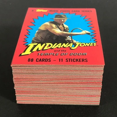 1984 Indiana Jones & Temple of Doom TOPPS Complete 88 Card Set- NICE - Image 1 of 2