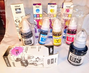 Canon G-290 Compatible G1200 G2200 G3200 G4200 Ink Refill Bottles C/M/Y/B  NIB - Afbeelding 1 van 10