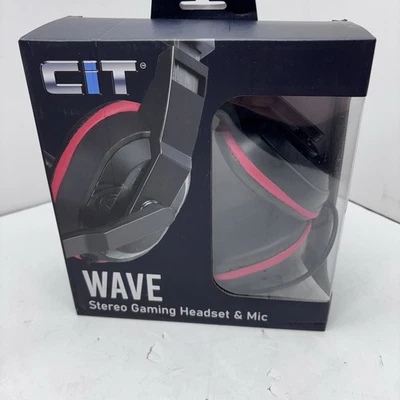 CIT Stereo Gaming Headset with Boom Mic for PC Laptop Computer -New - Image 1 of 4