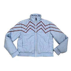Vintage O’Neill Surfing Puffer Jacket Women’s Size Small Light Blue Y2K Zip Up - Bild 1 von 20