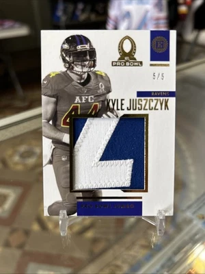 2019 Panini Encased Kyle Juszczyk Rare Pro Bowl Patch Gold SSP 5/5 Bookend!!! - Image 1 of 2