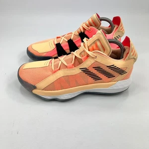Adidas Dame 6 Mens Basketball Shoes Orange Size UK 7 Lightstrike Womens Day - Picture 1 of 18
