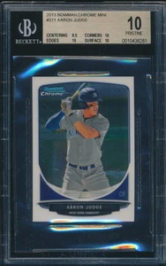 BGS 10 AARON JUDGE 2013 Bowman Chrome Mini NY Yankees Rookie Card RC PRISTINE - Picture 1 of 2
