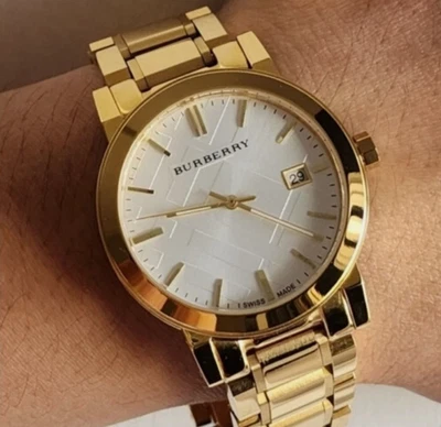 Burberry The City Gold Bu9003 Women Watch Stainless Steel 38mm Christmas Gift - Image 1 of 4