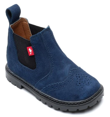 Chipmunks Riley Jungen/Mädchen Kinder Kleinkinder/Junior Händler Chelsea Brogue Stiefel-Navy