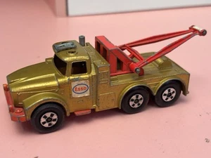 Matchbox Super Kings Scammel Heavy Wreck Truck K2 Esso Gold 1969 Made in England - Picture 1 of 6