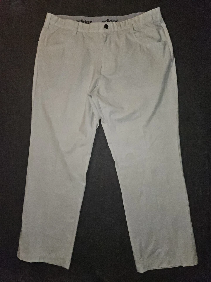 Adidas Golf Pants Men's 38x30 Ivory Lt. Weight Active Casual Workwear - Image 1 of 4