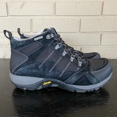 Dansko Paxton Boots Women 40 US 9 Black Waterproof Vibram Hiking Outdoor Comfort - Image 1 of 4