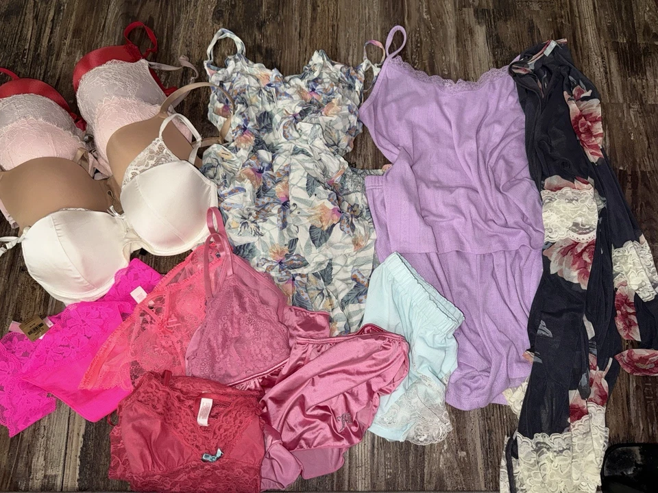 Huge Bra Underwear Pajama Lounge Lot Size 34b M/L - Image 1 of 4