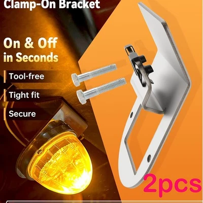 Soporte de luz de sandía, abrazadera de acero para camión bajo marco brillante actualización de montaje Foto 1 de 4