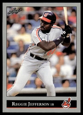 1992 Leaf Reggie Jefferson Cleveland Indians #86 - Image 1 of 2