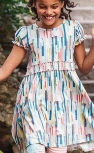 Girls Wildflowers clothing Best Day Ever Multi-stripe Dress size 14 NWOT *T13 - Picture 1 of 4