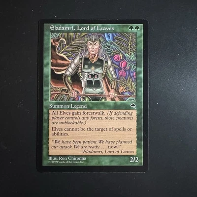 MTG Magic The Gathering Tempest Eladamri, Lord of Leaves Lightly Played LP - Image 1 of 2