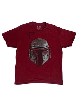 STAR WARS манделорский бордовый графический футболка мужской размер большой - Изображение 1 из 4